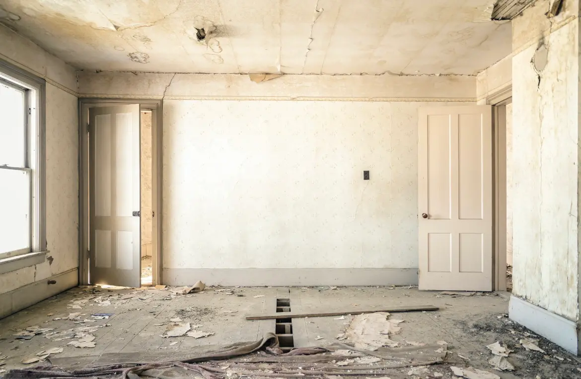 Waste disposal crew managing a cleanout project in Union Springs